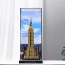CHIFENMS Acrylic Clear Display Case for Lego 21046 Empire State Building Display BoxBuilding Block Collectibles Transparent Dustproof Showcase Storage Box Display Box Stand Only Case