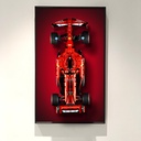 ICUANUTY Display Wallboard for Lego Technic Ferrari SF24 F1 Car 42207 Compatible with Lego Ferrari F1 Car Display Frame Gift Ideas for Lego Car Wall Mount Display Lovers Only Wall Frame 75x45cm