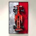 ICUANUTY Display Wall Mount for Lego Technic Ferrari SF24 F1 Racing Car 42207 Compatible with Lego Ferrari F1 Car Display Frame Wall Plate Only Size 75 x 45 cm Model Not Included
