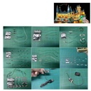 Hosdiy RC Sound LED Light Kit for Lego 71043 Lighting Kit for Hogwarts Castle Only Light No Model