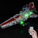 Kyglaring LED Lighting Kit No Model Compatible with Lego75367 Star Wars VenatorClass Republic Attack Cruiser Building Blocks Model Set Only Leds No Brick Set RC Sound Version