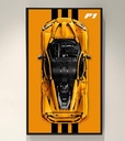 ICUANUTY Display Wall Plate for McLaren P1 Compatible with 42172 Gift Ideas for Lego Vehicle Enthusiasts Wall Plate Only Size 75 x 45 cm Black