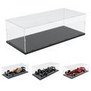 Choowin Acrylic Display Case for Lego Mercedes F1 for Lego McLaren F1 for Lego Ferrari F1 for Lego F1 Car Display Thickened Clear Acrylic Display Cases for Collectibles Assemble DustproofBlack Base
