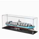Acrylic Display Case Compatible with Lego 10241 Freighter Model Set Dustproof Transparent Display Case Storage Box Display Case Only 2mm