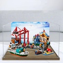 Acrylic Display Box Compatible with Lego 60422 Harbour and Cargo Ships Clear Boxes for Displaying Collectibles Dustproof Display Boxes Box Only StyleB 3mm