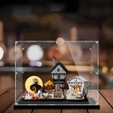 Acrylic Display Box Model Kit Compatible with Lego 21351 Christmas Eve Scare Clear Acrylic Box for Displaying Dolls Dustproof Display Box Box Only 3MM